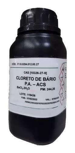 Cloreto De Bario H O Dihidratado Pa Acs Gr Parcelamento Sem Juros