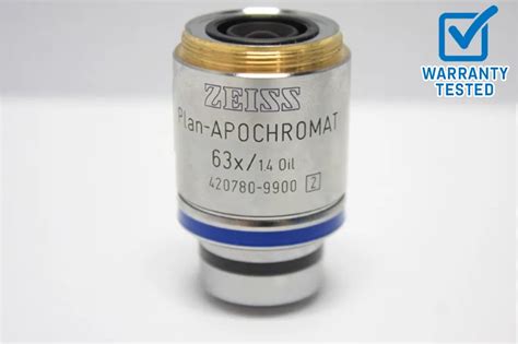 Zeiss Plan APOCHROMAT 63x 1 4 Oil Microscope Objective 420780 9900 Unit