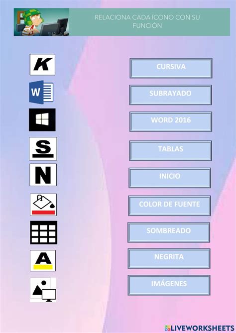 Microsoft Word Word 2016 Worksheets Computer Lessons Bar Chart