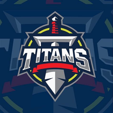 Premium Vector | A logo for a game called titans