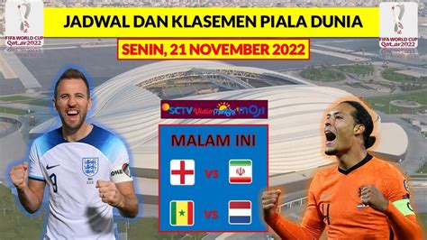 Jadwal Siaran Langsung Piala Dunia Malam Ini INGGRIS Vs IRAN