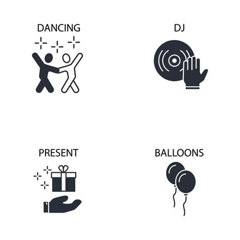 Event Icons Set Event Pack Symbol Vector Elements For Infographic Web