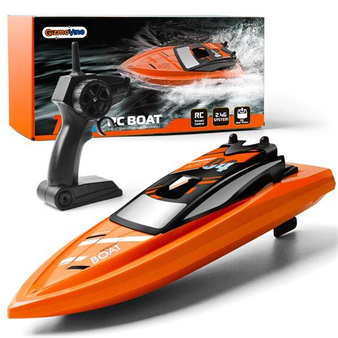 Gizmovine Remote Control Boats for Pools and Lakes, 2.4GHz High Speed RC Boats for Kids ...