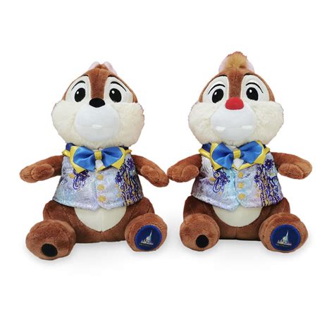 Chip N Dale Plush Set Walt Disney World 50th Anniversary 8 14