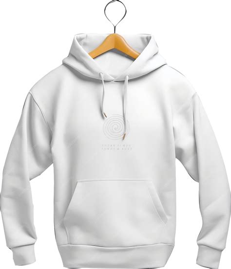 Premium Psd White Hoodie Mockup Template Isolated