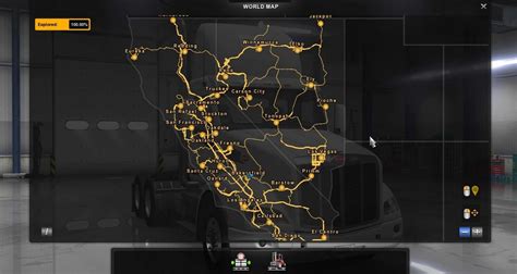 American Truck Simulator Map With All Dlc