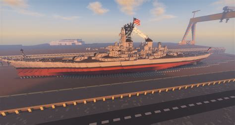 Us Navy Battleship Uss Iowa Bb Minecraft Map