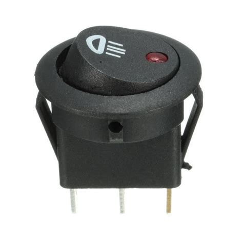 Interrupteur à bascule On Off 12V 20A 3 Pin Rouge Lo59087 Cdiscount