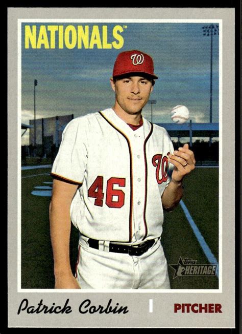 Topps Heritage Patrick Corbin Washington Nationals Ebay