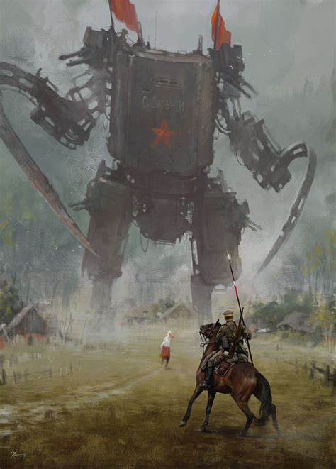 Amazing Oil Paintings Of 1920 Soviet Mechs By Jakub Rozalski Imgur Concept Art World