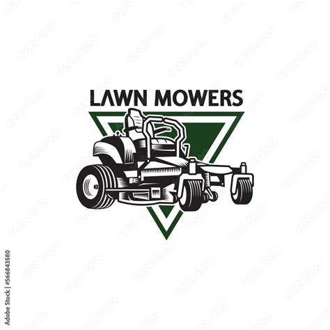 Lawn mower service logo icon isolated Stock Vector | Adobe Stock