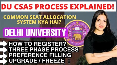 Delhi University Admission Process 2022 Csas Portal Explained Du