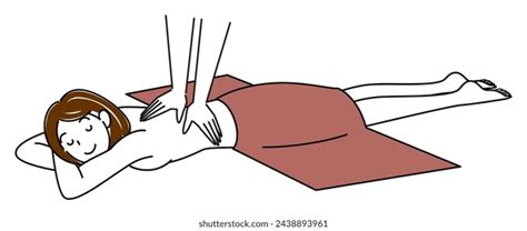 Cute Naked Lady Lying On Her Stock Vector Royalty Free 2438893961 Shutterstock