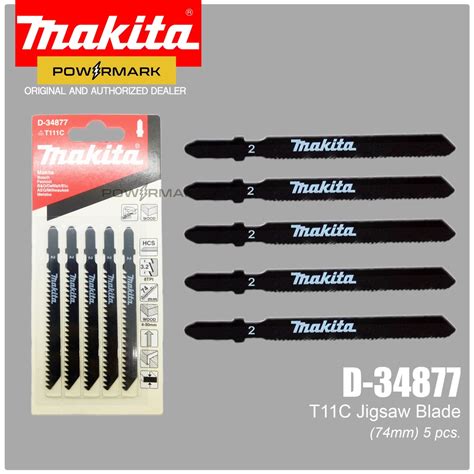 MAKITA D 34877 T111C Jig Saw Blade For Wood Plywood 74mm 5pcs