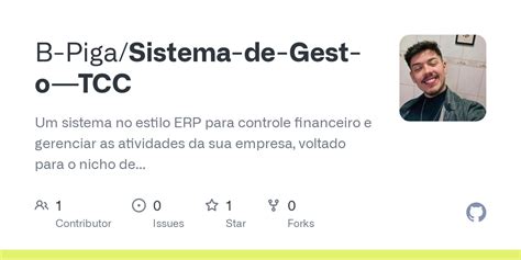 GitHub B Piga Sistema De Gest O TCC Um Sistema No Estilo ERP Para