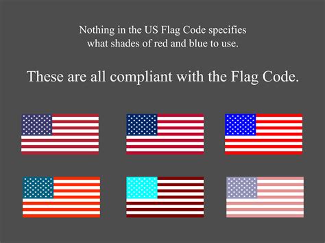 All These Designs Are Valid Under The US Flag Code Which Does Not