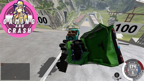 Ski Jump Crash At Over 200 Kmh 124mph With Various Cars 4 Beamng