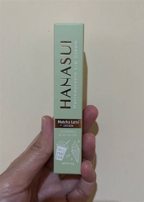 Hanasui Mattedorable Lip Cream Matcha Latte Edition Kesehatan