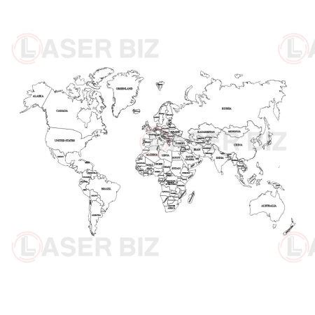 Карта мира » maket.LaserBiz.ru - Макеты для лазерной резки