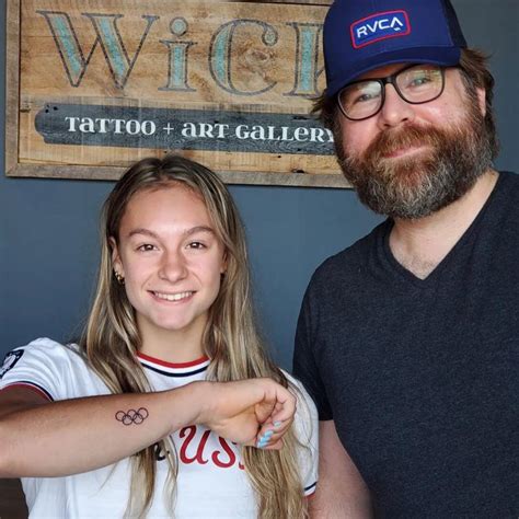 Grace got an Olympic rings tattoo : r/Gymnastics