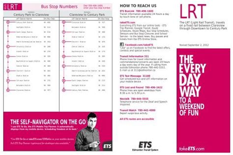 City Of Edmonton Lrt Map