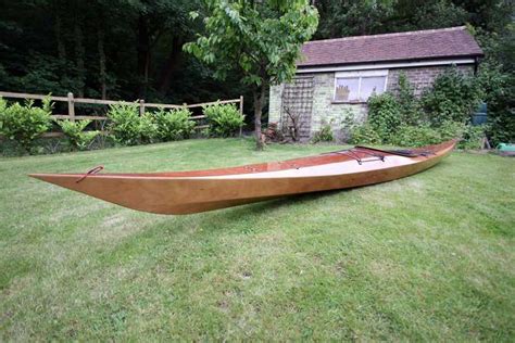 White boat: Get Wooden sea kayak kit