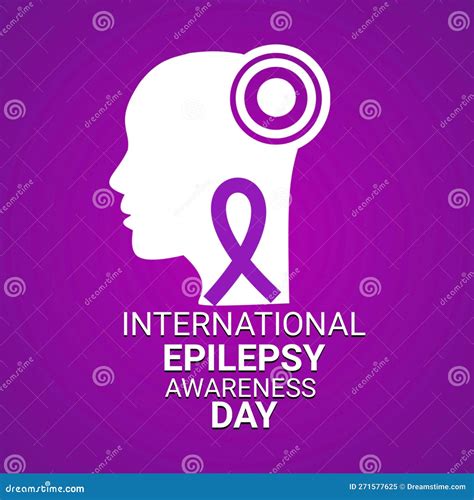 International Epilepsy Awareness Day D Illustration Stock Illustration