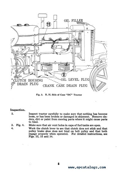 Case PDF DC-Tractor Operators manual