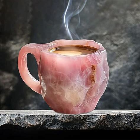 Amazon Mineral Crystal Coffee Mug Natural Onyx Crystal Mug