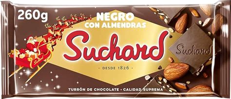 SUCHARD TURRÓN NEGRO CON ALMENDRAS 260G Primaprix