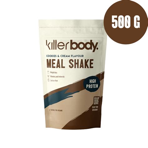 Protein Rich Meal Shake With Cookies And Cream Flavor Killerbody