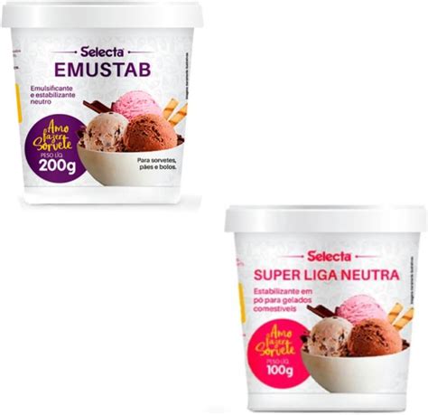 Emulsificante Emustab E Super Liga Neutra Sorvetes Kit Selecta Amazon