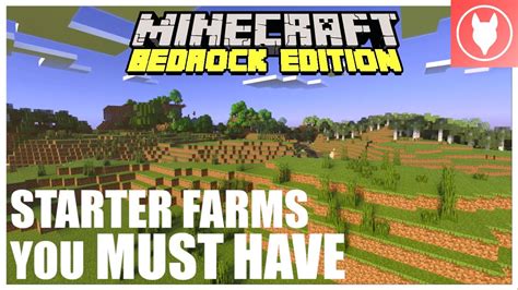 Starter Farms You Must Have In A New Minecraft World Youtube