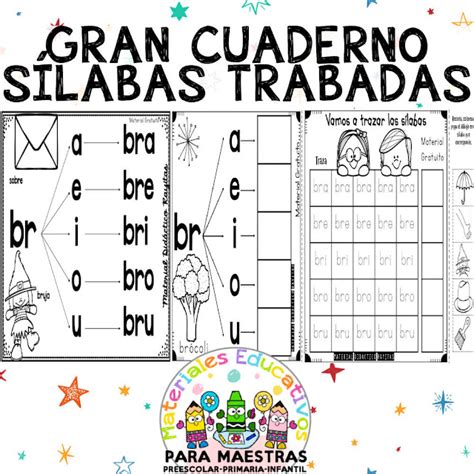 Gran Cuaderno De S Labas Trabadas Materiales Educativos Para Maestras