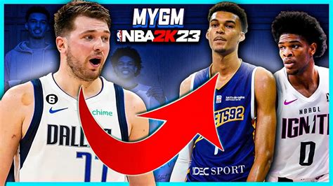 LUKA DONCIC se REÚNE con WEMBANYAMA y HENDERSON NBA 2K23 MY GM