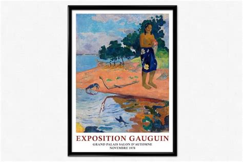 Paul Gauguin Exhibition Poster Gauguin Art Print Haere Pape Etsy