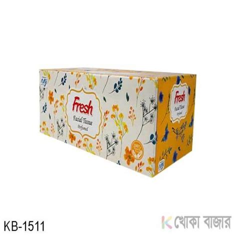 ফ্রেশ ফেসিয়াল টিস্যু Fresh Perfumed Facial Tissue 150pcs 2ply Khoka