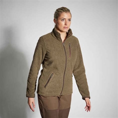 Jagd Fleecejacke Recycling 500 Damen Solognac Decathlon