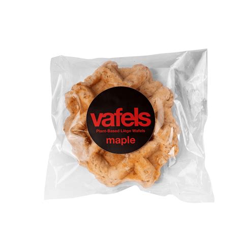 Vafels 100 Vegan Liège Style Belgian Sweet Waffle Maple 12ct