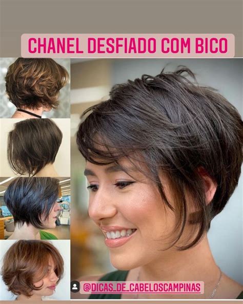 Cortes Chanel De Bico Repicado - ️Corte chanel repicado com bico E que tal adaptar essa nova versão ...