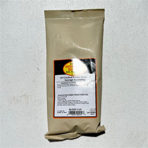 Blend #210 - Cracked Pepper Smoked Sausage Seasoning – Columbia Spice