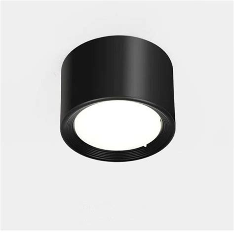 SPOTS Black 18W Dimmable Warm White 3000K Spot Lumineux Led Blanc Avec