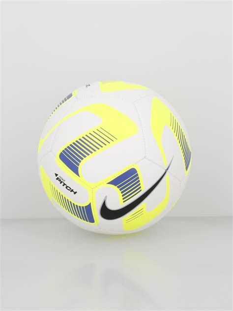 Ballon De Football Pitch Fa Blanc Jaune Fluo Nike Wimod