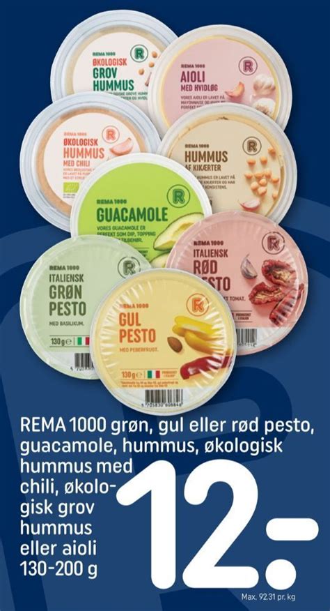 Rema 1000 Pesto Tilbud Hos Rema 1000