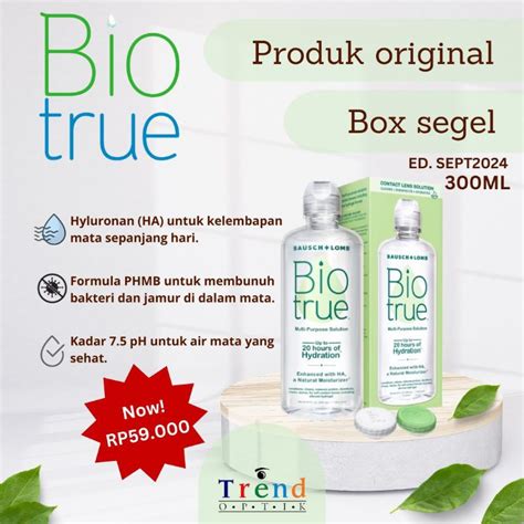 Jual Cairan Pembersih Softlens Bl Bio True Solution Ml Cairan