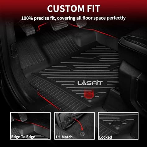 LASFIT Tapis De Sol Pour Ford F150 F 150 Lightning SuperCrew Cab 2015