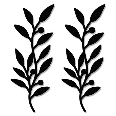 Zzbakress 2 Pieces Wooden Vine Olive Branch Leaf Leaf Wall Decor