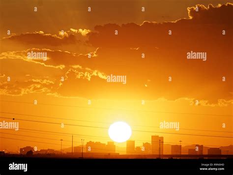 Phoenix Skyline at Sunset Stock Photo - Alamy