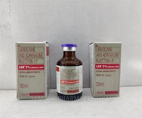 Lox 2 Adrenaline Injection Lidocaine 2 Adrenaline 0 005MG 30ml