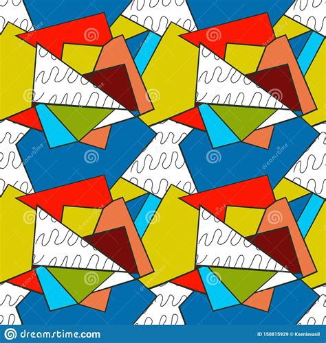 Seamless Trianglar F R Modell Vektor Illustrationer Illustration Av